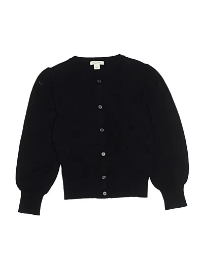 Pre-owned Crewcuts Kids' Cardigan Sweater In Black