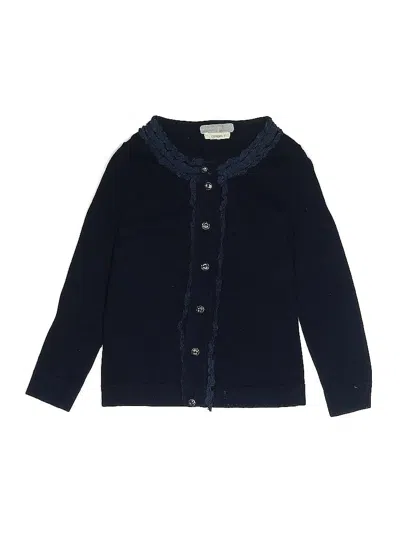 Pre-owned Crewcuts Kids' Cardigan Sweater In Blue