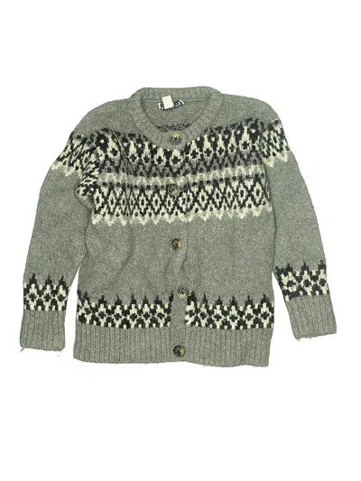 Pre-owned Crewcuts Kids' Cardigan Sweater In Gray