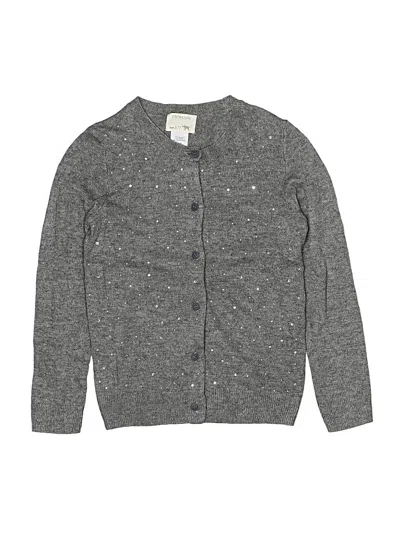 Pre-owned Crewcuts Kids' Cardigan Sweater In Gray