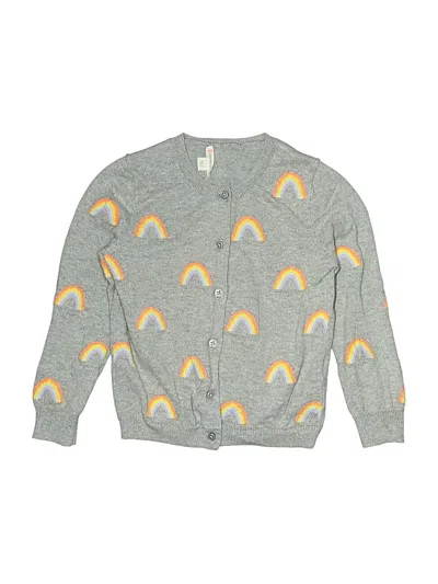 Pre-owned Crewcuts Kids' Cardigan Sweater In Gray