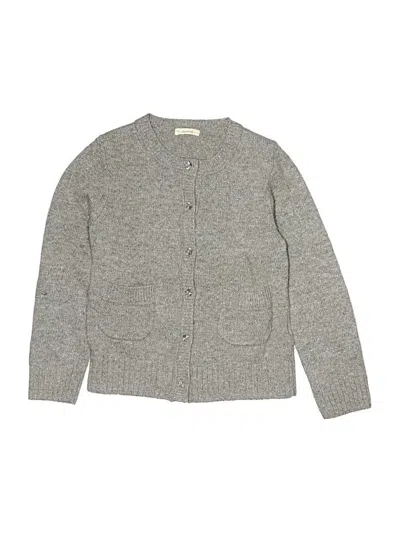 Pre-owned Crewcuts Kids' Cardigan Sweater In Gray