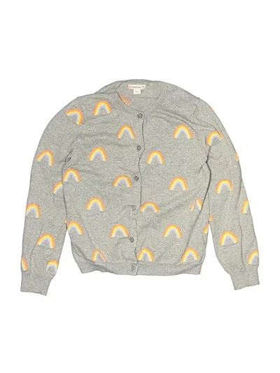 Pre-owned Crewcuts Kids' Cardigan Sweater In Gray