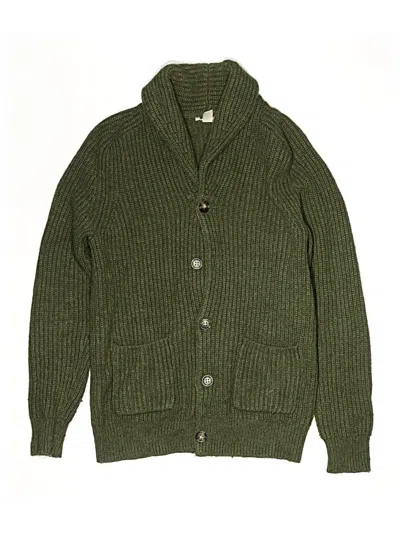 Pre-owned Crewcuts Kids' Cardigan Sweater In Green