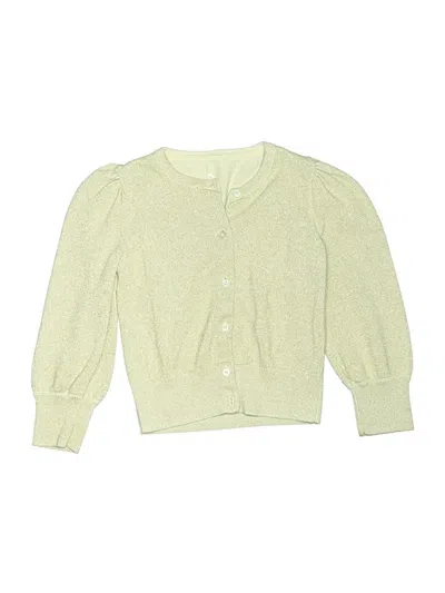 Pre-owned Crewcuts Kids' Cardigan Sweater In Green