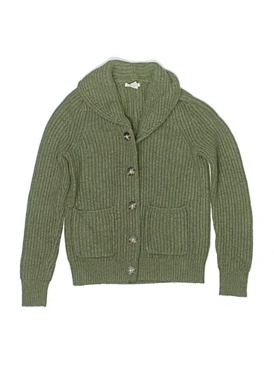 Pre-owned Crewcuts Kids' Cardigan Sweater In Green