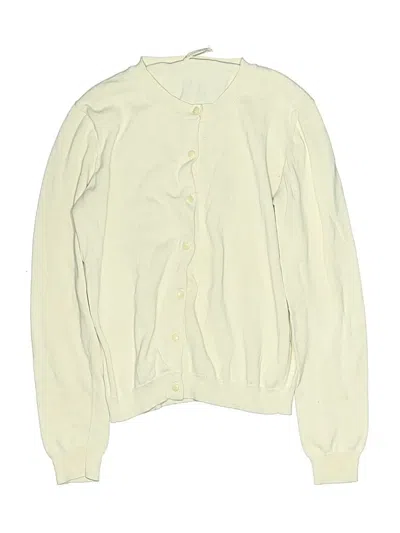 Pre-owned Crewcuts Kids' Cardigan Sweater In Ivory