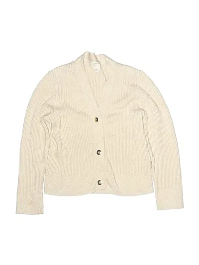 Pre-owned Crewcuts Kids' Cardigan Sweater In Ivory