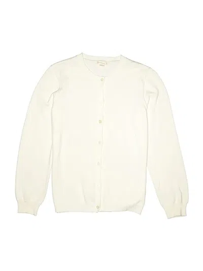Pre-owned Crewcuts Kids' Cardigan Sweater In Ivory
