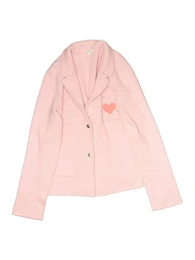 Pre-owned Crewcuts Kids' Cardigan Sweater In Pink