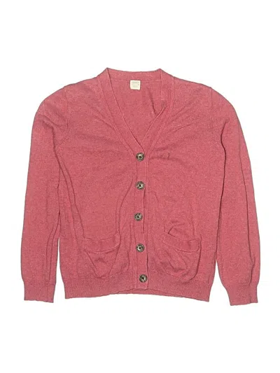 Pre-owned Crewcuts Kids' Cardigan Sweater In Red