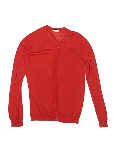 Pre-owned Crewcuts Kids' Cardigan Sweater In Red