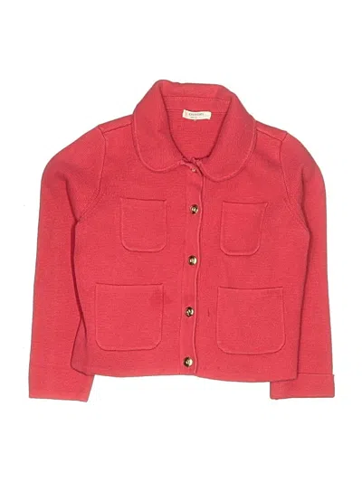 Pre-owned Crewcuts Kids' Cardigan Sweater In Red
