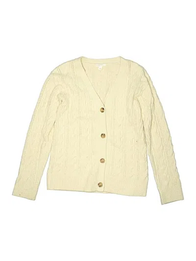 Pre-owned Crewcuts Kids' Cardigan Sweater In Yellow