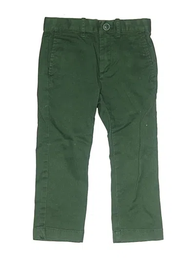 Pre-owned Crewcuts Kids' Cargo Pants In Green