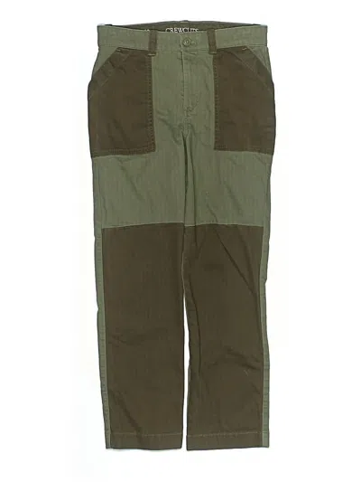 Pre-owned Crewcuts Kids' Cargo Pants In Green