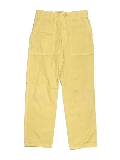 Pre-owned Crewcuts Kids' Cargo Pants In Yellow