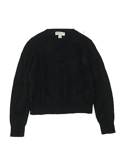 Pre-owned Crewcuts Kids' Cashmere Pullover Sweater In Black