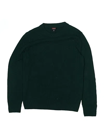 Pre-owned Crewcuts Kids' Cashmere Pullover Sweater In Green