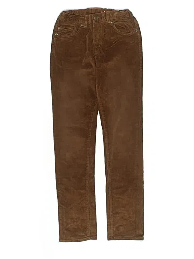 Pre-owned Crewcuts Kids' Casual Pants In Brown