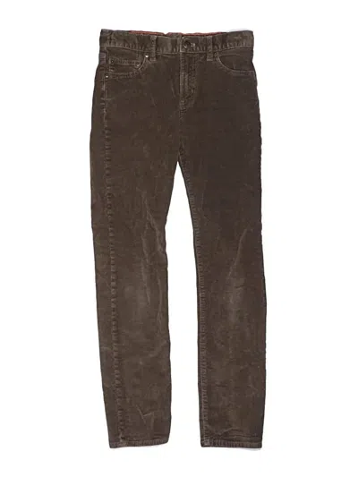 Pre-owned Crewcuts Kids' Casual Pants In Brown