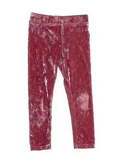 Pre-owned Crewcuts Kids' Casual Pants In Burgundy