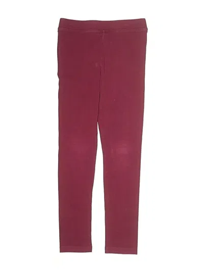 Pre-owned Crewcuts Kids' Casual Pants In Burgundy