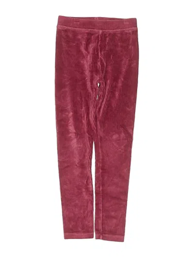 Pre-owned Crewcuts Kids' Casual Pants In Burgundy