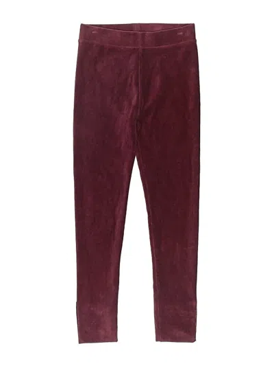 Pre-owned Crewcuts Kids' Casual Pants In Burgundy