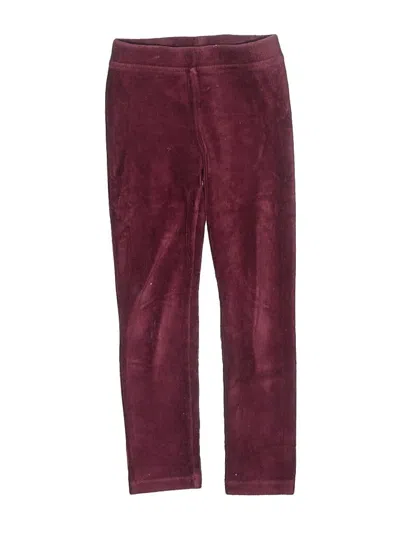 Pre-owned Crewcuts Kids' Casual Pants In Burgundy