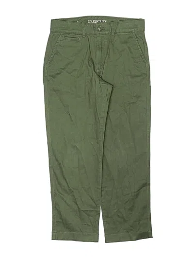 Pre-owned Crewcuts Kids' Casual Pants In Green