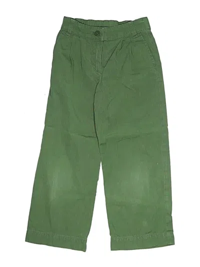 Pre-owned Crewcuts Kids' Casual Pants In Green