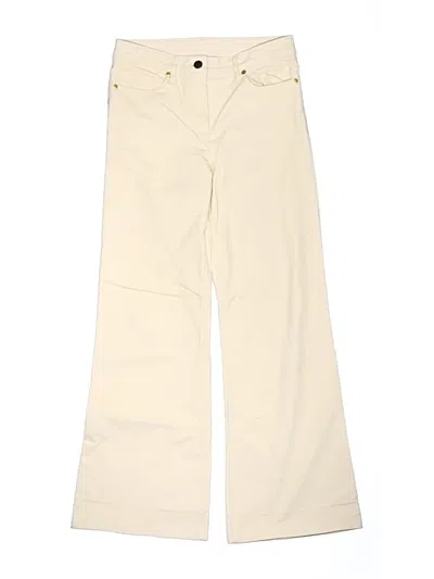 Pre-owned Crewcuts Kids' Casual Pants In Ivory
