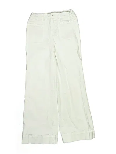 Pre-owned Crewcuts Kids' Casual Pants In Ivory