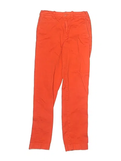 Pre-owned Crewcuts Kids' Casual Pants In Orange