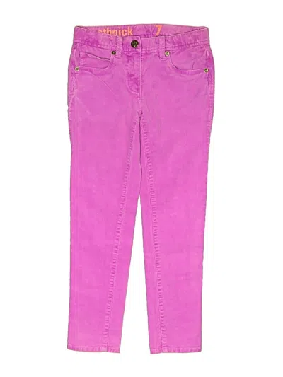 Pre-owned Crewcuts Kids' Casual Pants In Pink