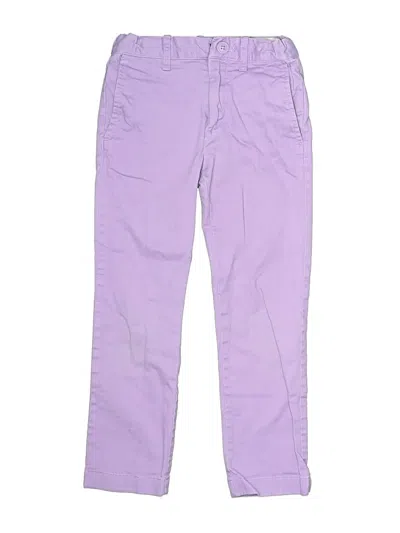 Pre-owned Crewcuts Kids' Casual Pants In Purple