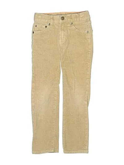 Pre-owned Crewcuts Kids' Cord Pant In Gold