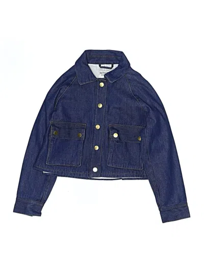 Pre-owned Crewcuts Kids' Denim Jacket In Blue