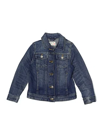 Pre-owned Crewcuts Kids' Denim Jacket In Blue