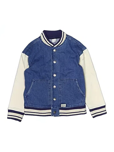 Pre-owned Crewcuts Kids' Denim Jacket In Blue