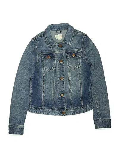 Pre-owned Crewcuts Kids' Denim Jacket In Blue