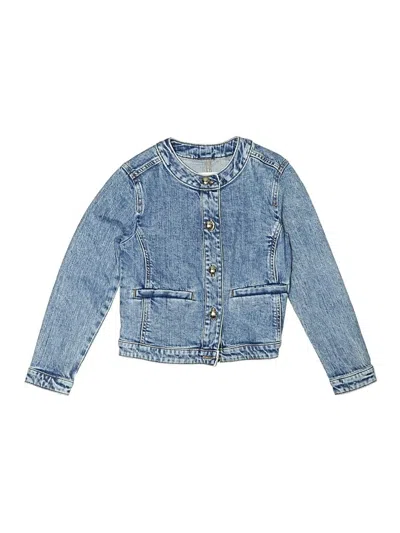 Pre-owned Crewcuts Kids' Denim Jacket In Blue
