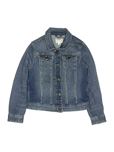 Pre-owned Crewcuts Kids' Denim Jacket In Blue