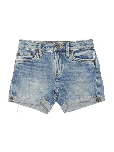 Pre-owned Crewcuts Kids' Denim Shorts In Blue