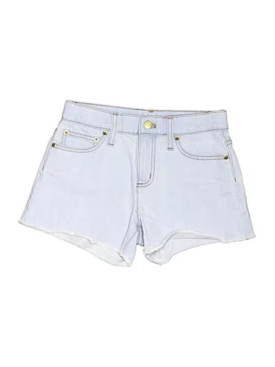 Pre-owned Crewcuts Kids' Denim Shorts In White