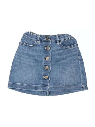 Pre-owned Crewcuts Kids' Denim Skirt In Blue