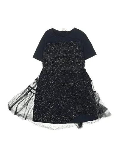 Pre-owned Crewcuts Kids' Dress In Black