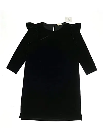 Pre-owned Crewcuts Kids' Dress In Black