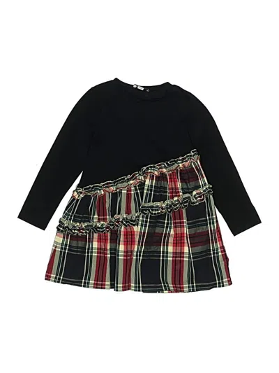 Pre-owned Crewcuts Kids' Dress In Black